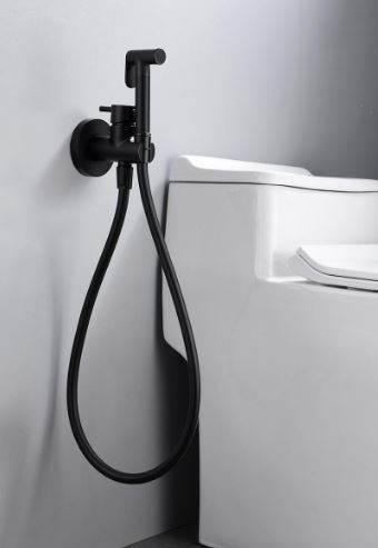 IMEX  MUNICH - ROBINET DE BIDET ENCASTRÉ À LEVIER UNIQUE Noir mat RDM001/NG